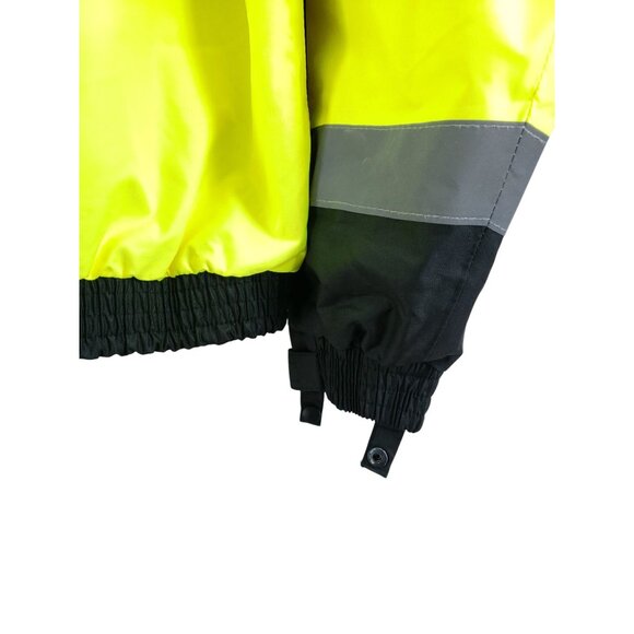 Radians Mens Size Large Radwear High Visibility Safety Jacket Hooded - Picture 3 of 10